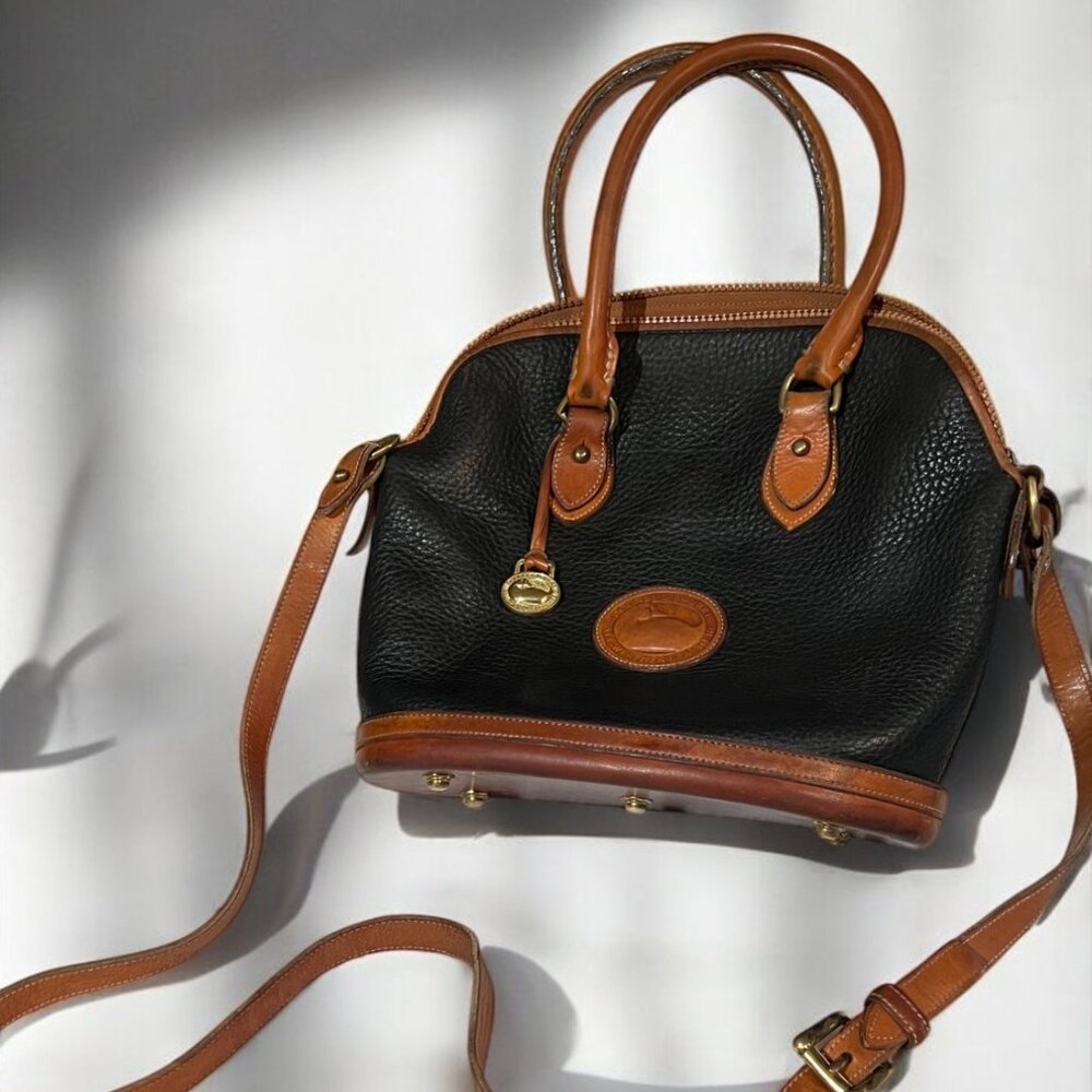 Dooney & Bourke All Weather Leather Norfolk Case Shoulder Bag/Satchel